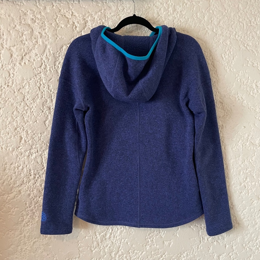 Stio Blue Fleece Hoodie Women’s Small, Pullover Outdoor Gorpcore Jacket - Picture 10 of 10
